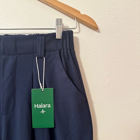 NEW Halara Flex High Waisted Plicated Side Pocket Wide Leg Waffle Trousers - Picture 7 of 12